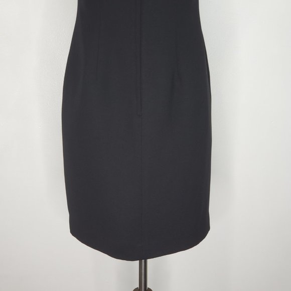 Villager Liz Claiborne Petite Classic Timeless Black Sleeveless Career Dress 4P - Picture 10 of 14